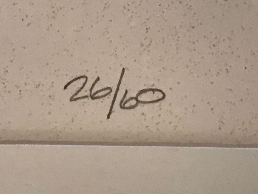 Limited Edition Hand Signed Abstract Print 26 Of 60 Signed Post? [Photo 3]