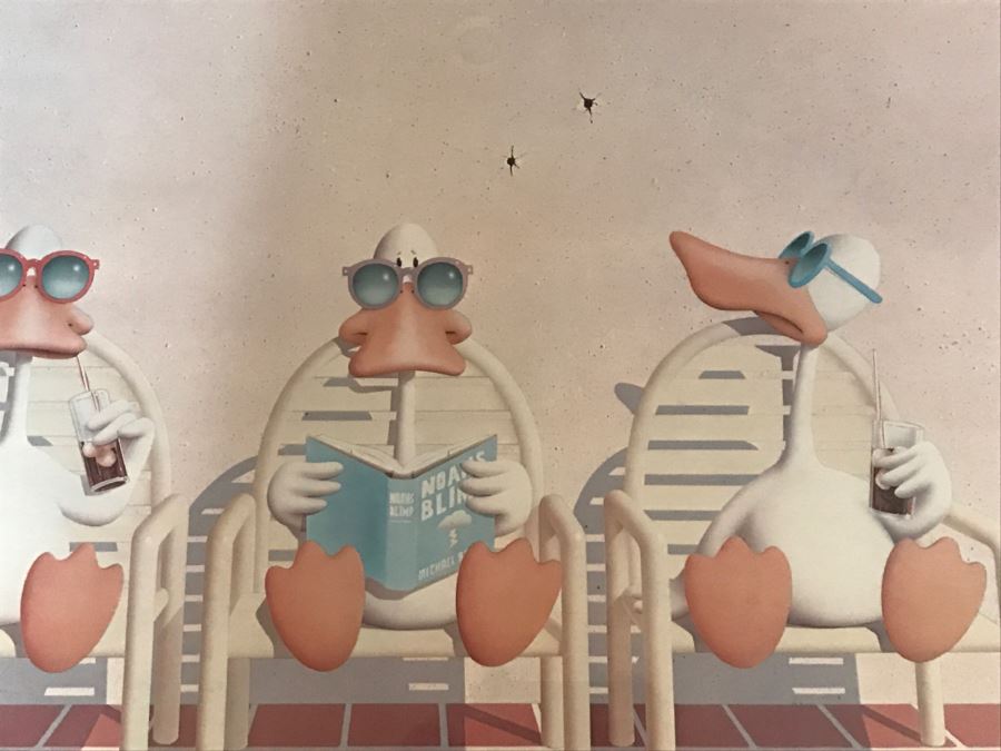 Limited Edition Hand Signed 'Bedard' Print Titled 'Sitting Ducks' 7 Of 450 [Photo 4]