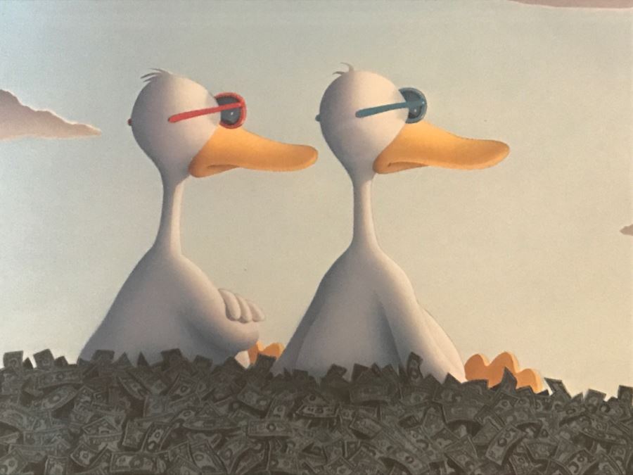 Limited Edition Hand Signed 'Bedard' Print Titled 'The Failure Of Capitalism' 103 Of 450 [Photo 4]