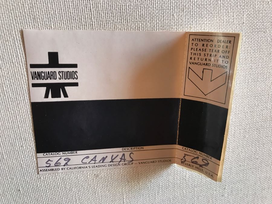 Vintage 1969 Vanguard Studios Bevelry Hills Painting Of Dandelion Flowers On Canvas Signed [Photo 13]