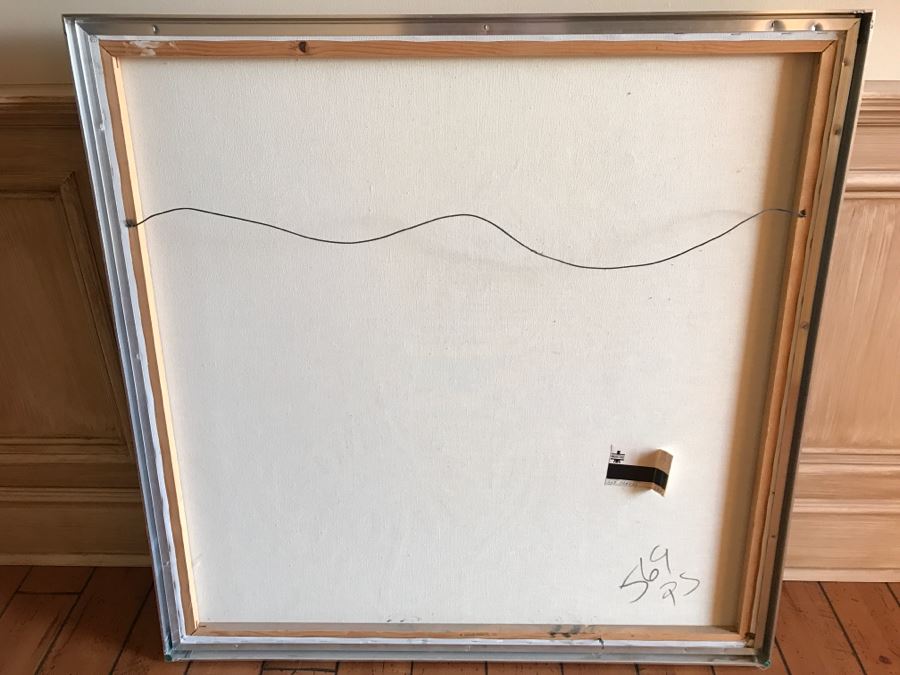 Vintage 1969 Vanguard Studios Bevelry Hills Painting Of Dandelion Flowers On Canvas Signed [Photo 8]