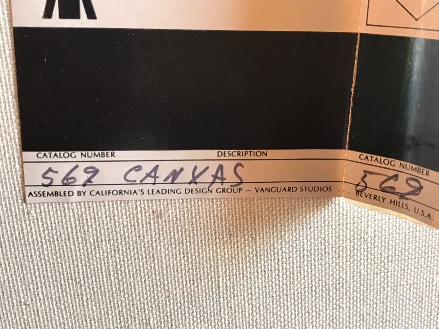 Vintage 1969 Vanguard Studios Bevelry Hills Painting Of Dandelion Flowers On Canvas Signed [Photo 11]