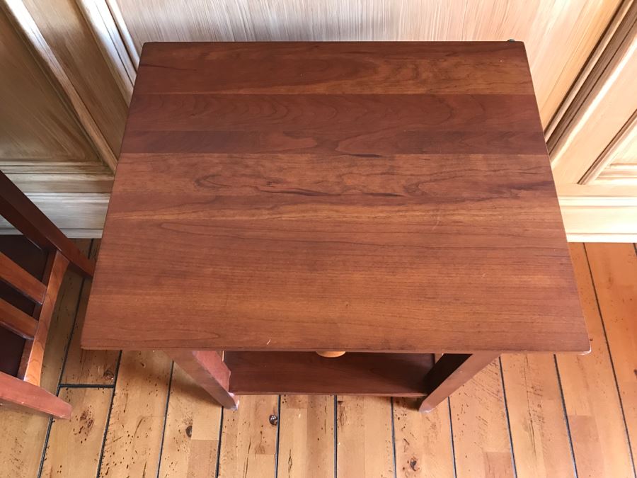 Pair Of Ethan Allen Mission Style Nightstands Side Tables [Photo 7]