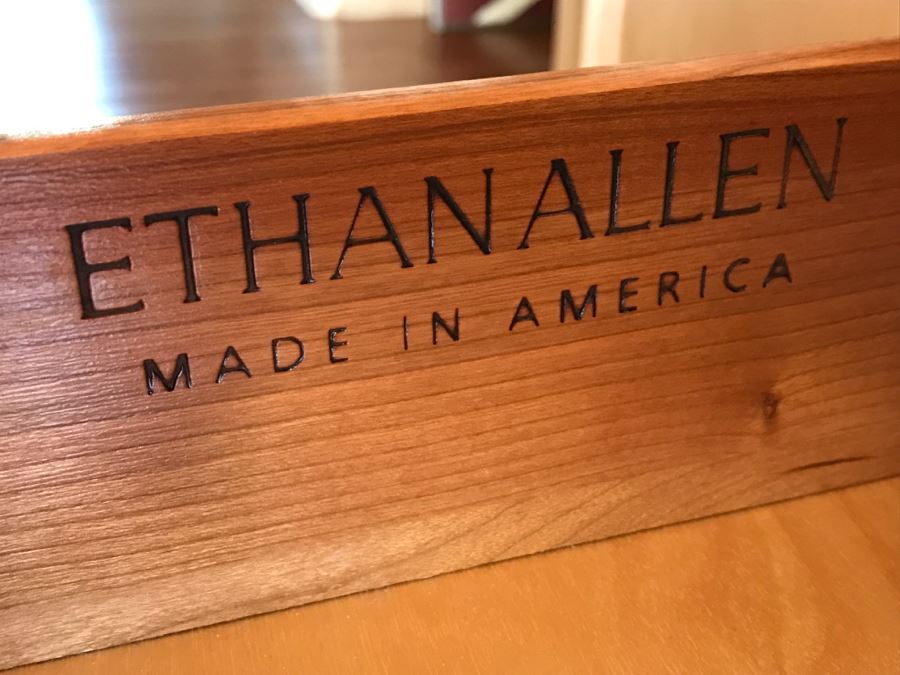 Pair Of Ethan Allen Mission Style Nightstands Side Tables [Photo 3]