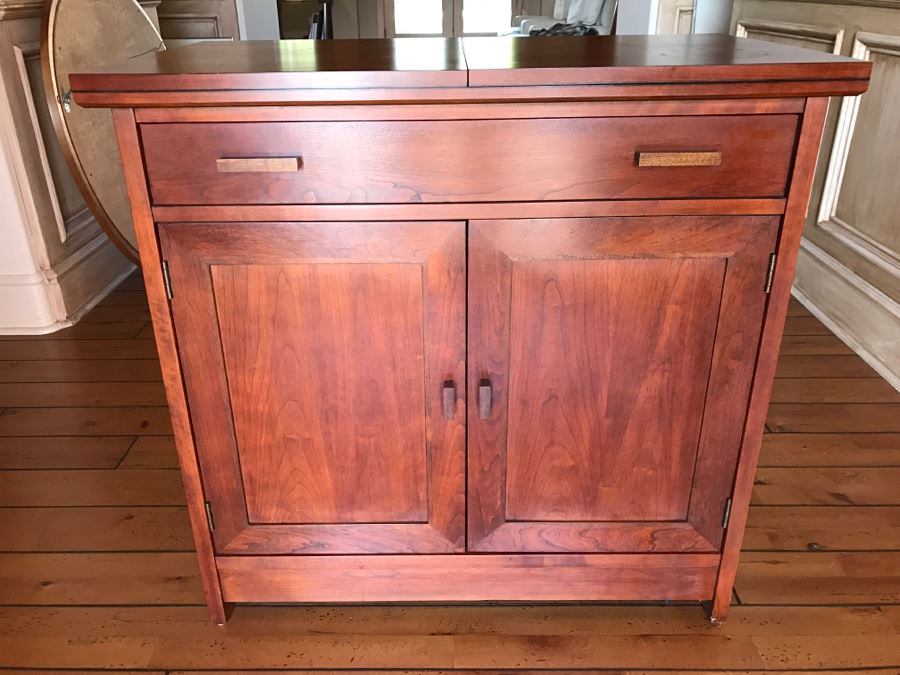 Stickley Furniture Dining Room Server Opens To A Heat Resistant Surface Mission Style