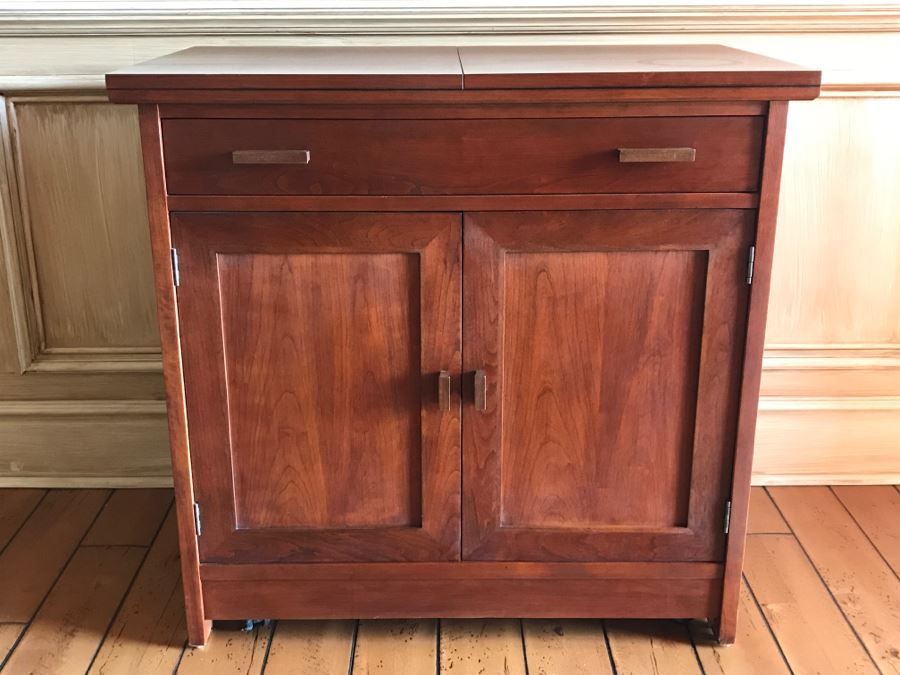 Stickley Furniture Dining Room Server Opens To A Heat Resistant Surface ...