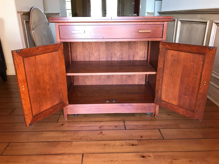 Stickley Furniture Dining Room Server Opens To A Heat Resistant Surface ...