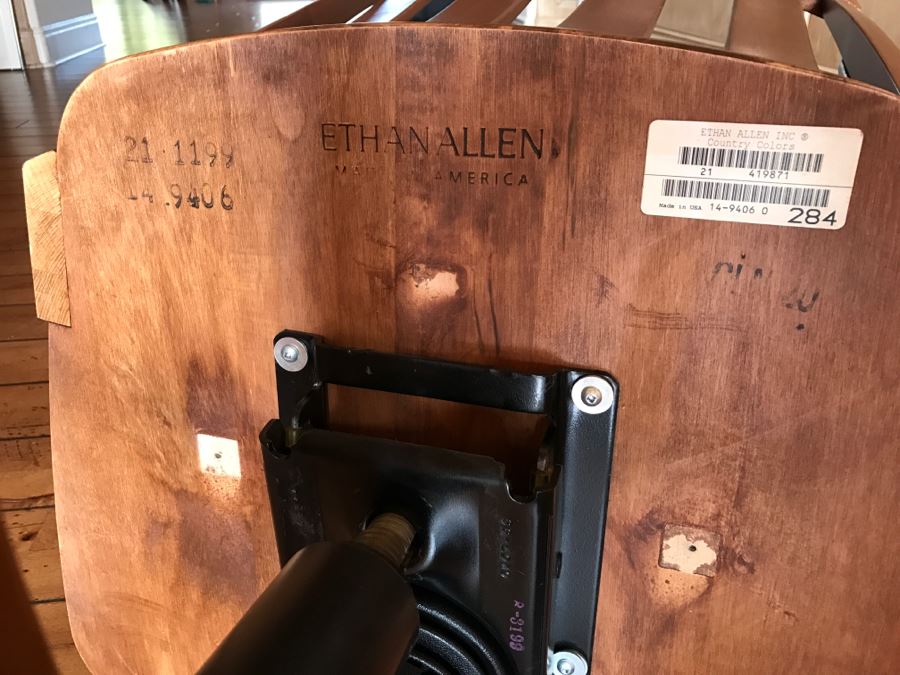 Classy Ethan Allen Country Colors Office Chair On Casters [Photo 2]
