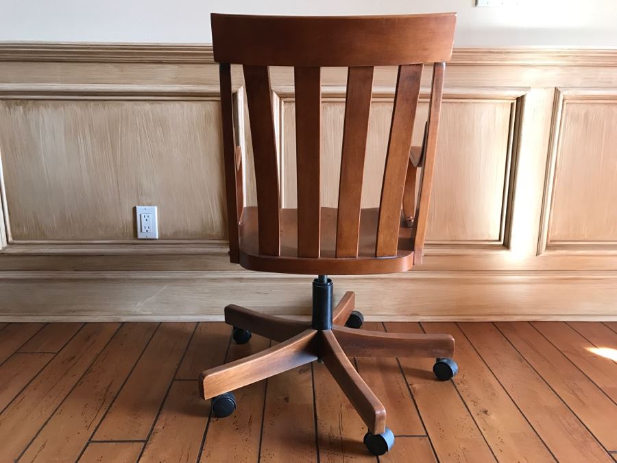 Classy Ethan Allen Country Colors Office Chair On Casters [Photo 8]