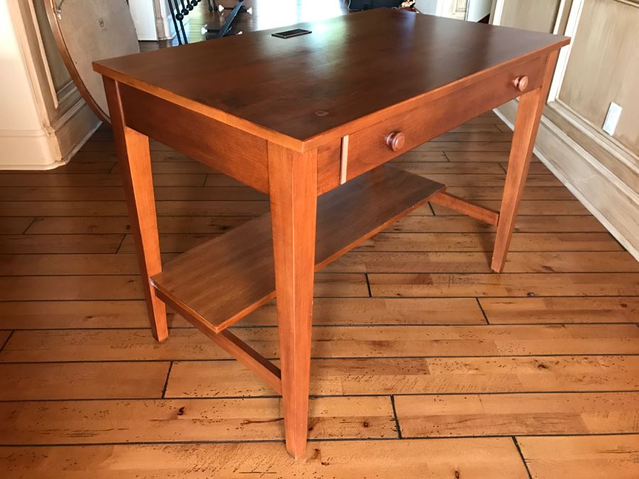 Ethan Allen Writing Desk With Lower Shelf [Photo 12]