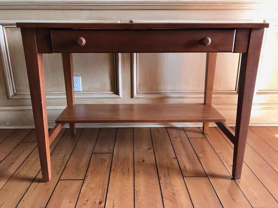 Ethan Allen Writing Desk With Lower Shelf [Photo 4]