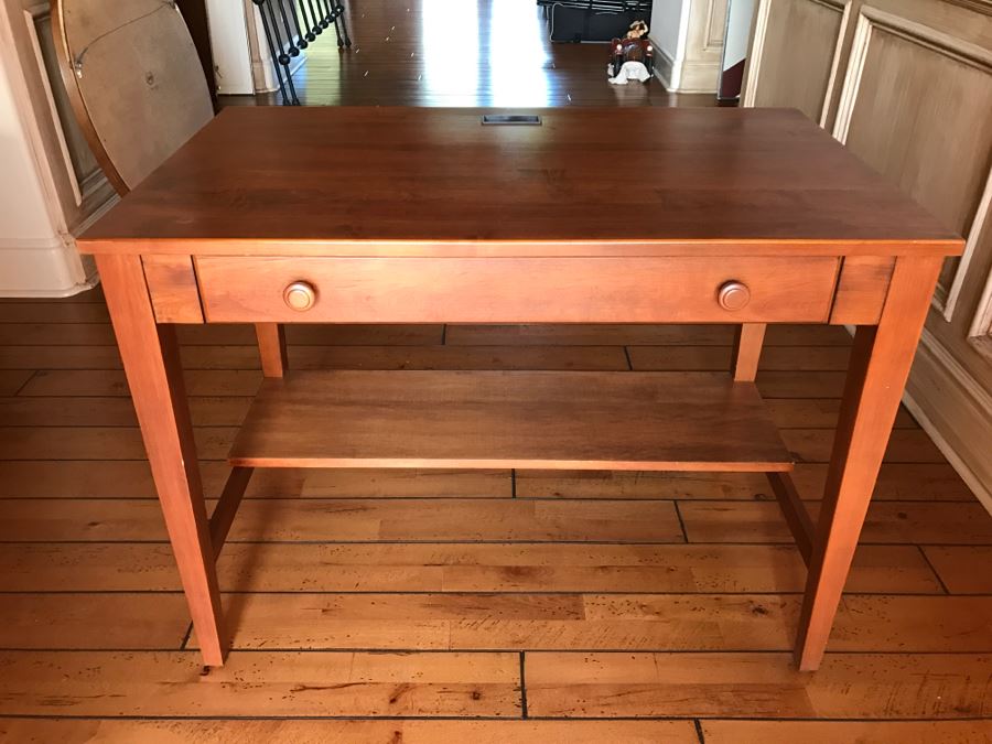 Ethan Allen Writing Desk With Lower Shelf [Photo 9]