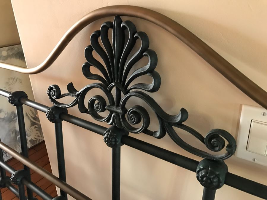 Wrought Iron Headboard And Footboard With Rails Cal King