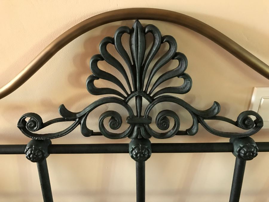 Wrought Iron Headboard And Footboard With Rails Cal King