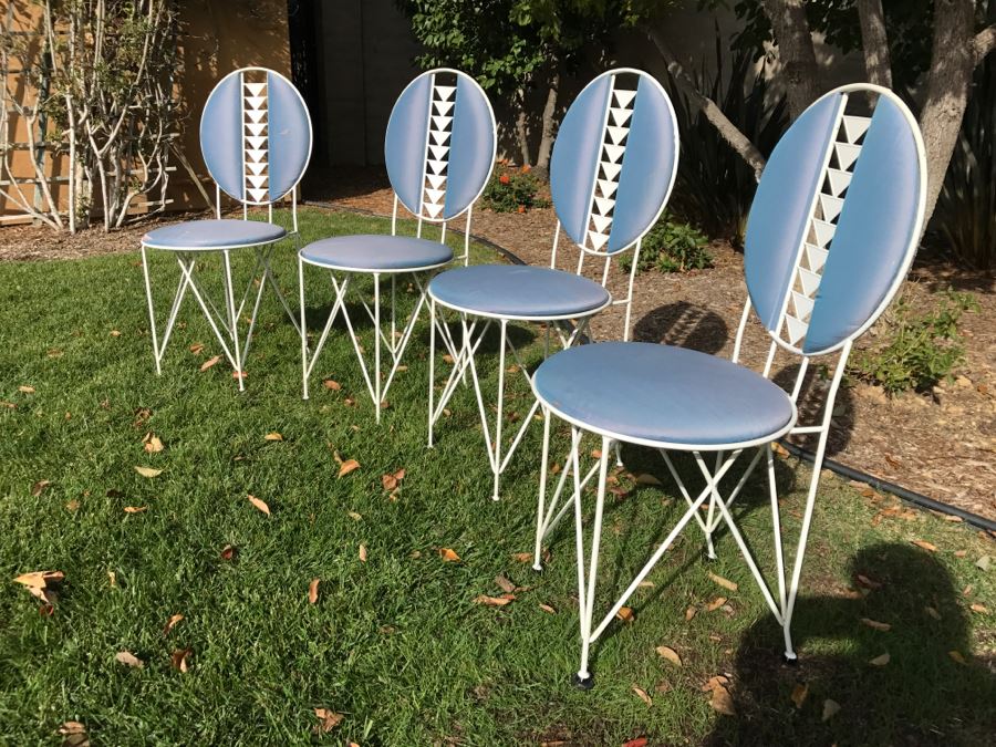 RARE Frank Lloyd Wright Midway Garden Chairs By Cassina Each Stamped With Frank Lloyd Wright And Numbered 34 1/2' X 16 1/2' X 19' [Photo 3]