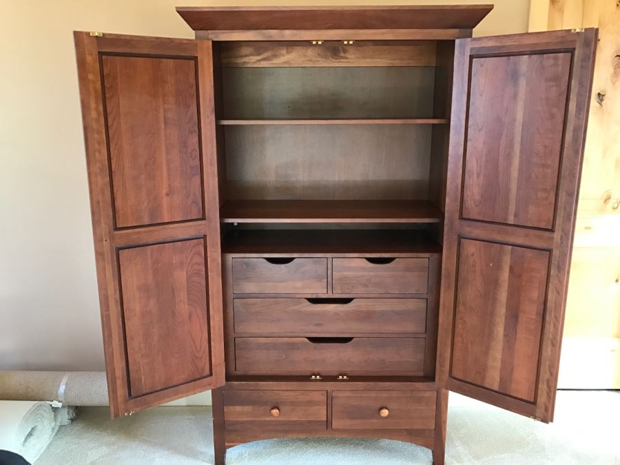 Nice Ethan Allen Mission Style Cabinet Armoire Closet [Photo 9]
