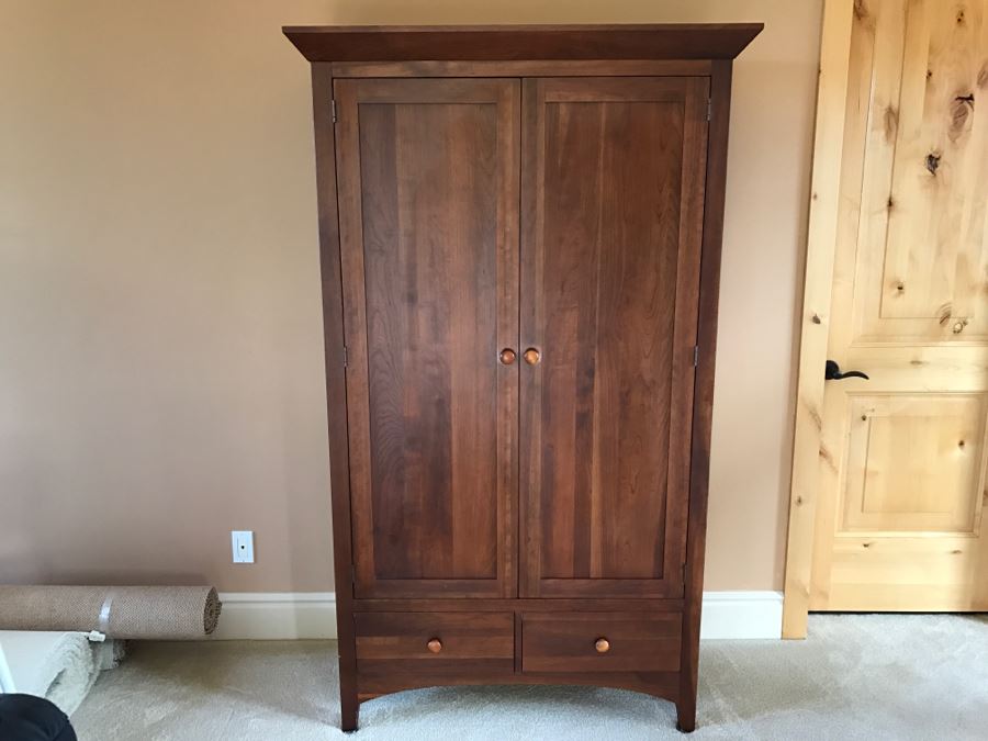 Nice Ethan Allen Mission Style Cabinet Armoire Closet [Photo 3]