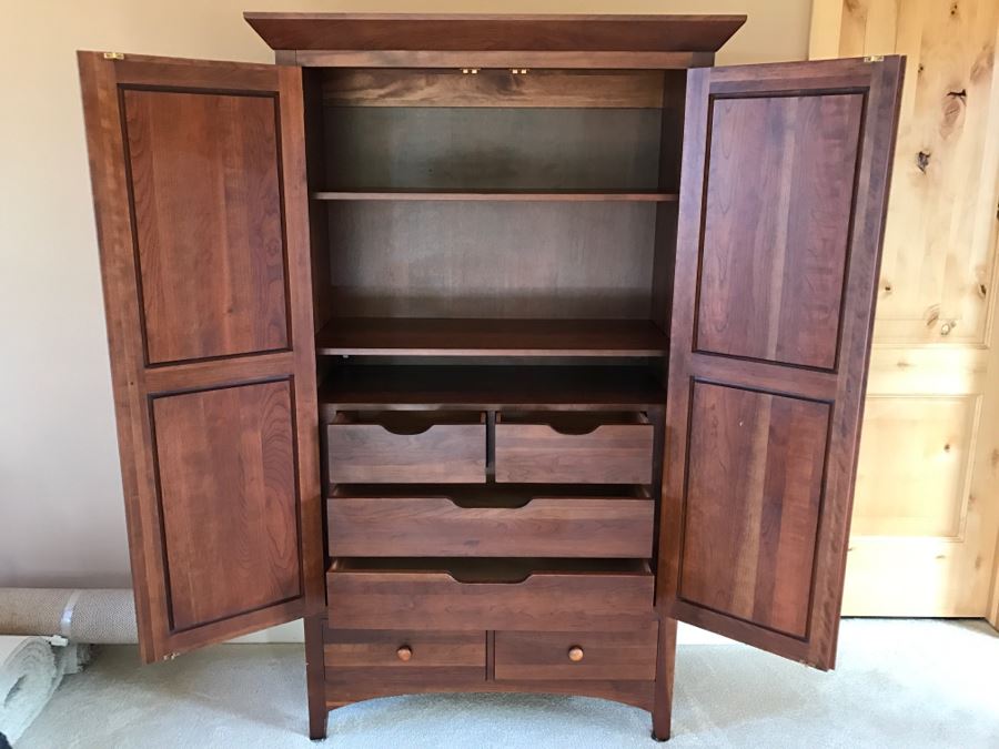 Nice Ethan Allen Mission Style Cabinet Armoire Closet [Photo 15]