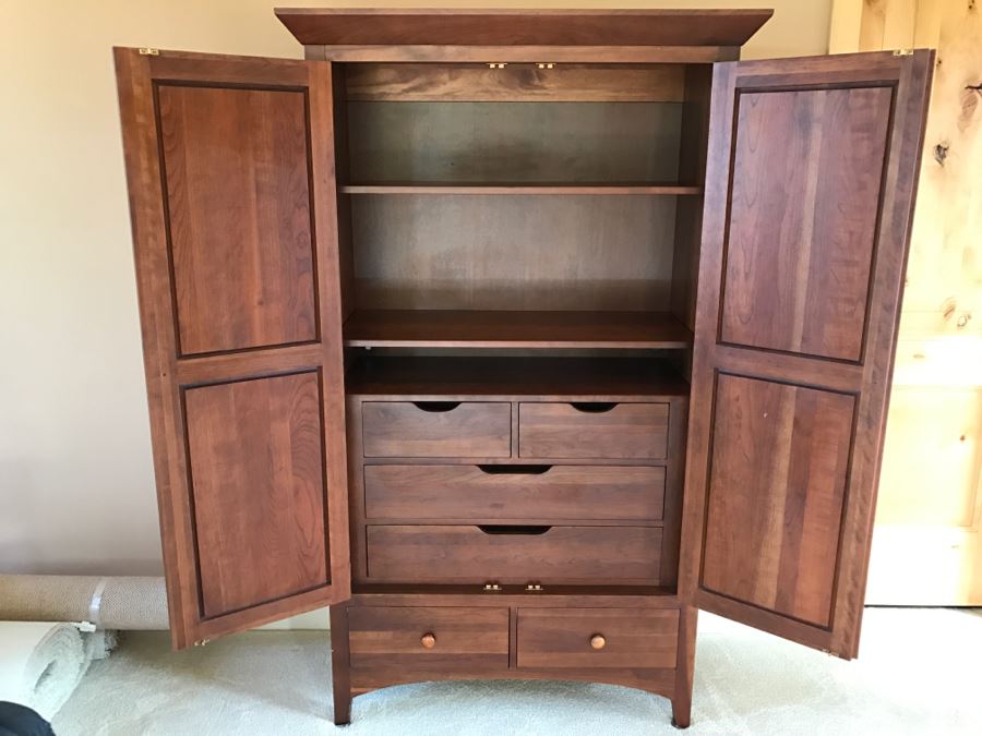 Nice Ethan Allen Mission Style Cabinet Armoire Closet [Photo 8]