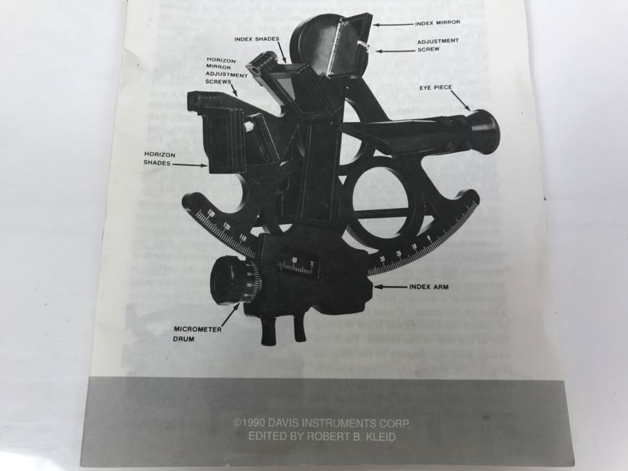 Master Sextant By Davis Instruments Corp 1990 With Carrying Case [Photo 5]