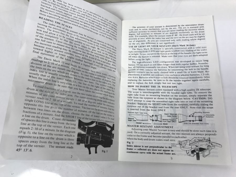 Master Sextant By Davis Instruments Corp 1990 With Carrying Case [Photo 6]