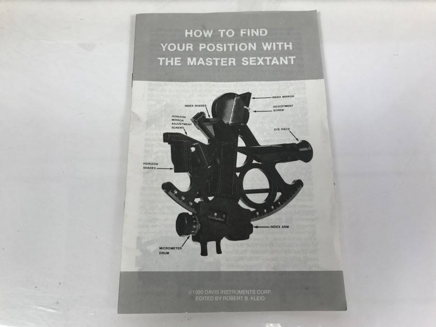 Master Sextant By Davis Instruments Corp 1990 With Carrying Case [Photo 4]