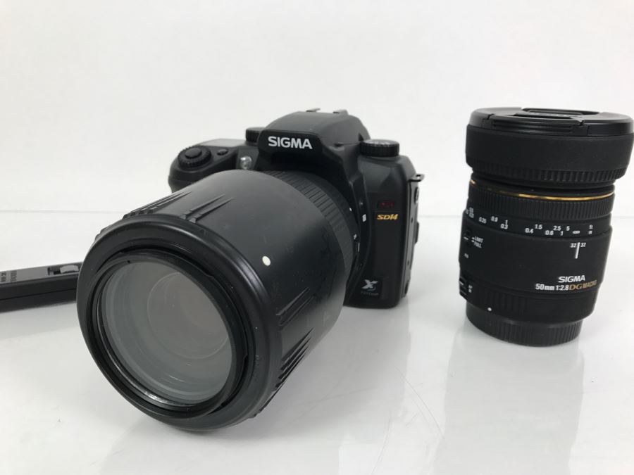 SIGMA Digital Camera SD14 14MP Digital SLR With Camera Case, SIGMA 50MM DG Macro Autofocus Lens And SIGMA 70–300mm F/4–5.6 APO DG Macro Lens - See All Photos [Photo 2]