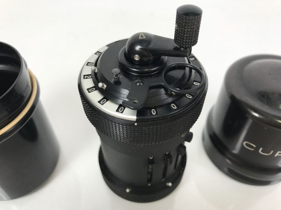 RARE CURTA Type I Mechanical Calculator With Metal Case And Manuals By Contina Ltd Mauren System Curt Herzstark Made In Liechtenstein Custom Union With Switzerland No. 40868 Very Good Condition Estimate $1,600 [Photo 13]