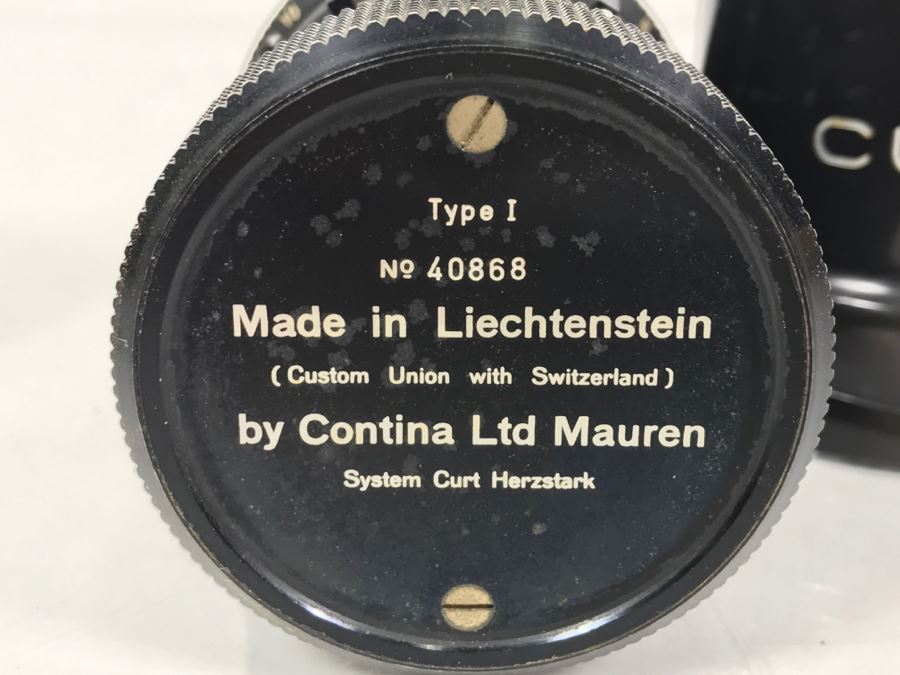 RARE CURTA Type I Mechanical Calculator With Metal Case And Manuals By Contina Ltd Mauren System Curt Herzstark Made In Liechtenstein Custom Union With Switzerland No. 40868 Very Good Condition Estimate $1,600 [Photo 18]