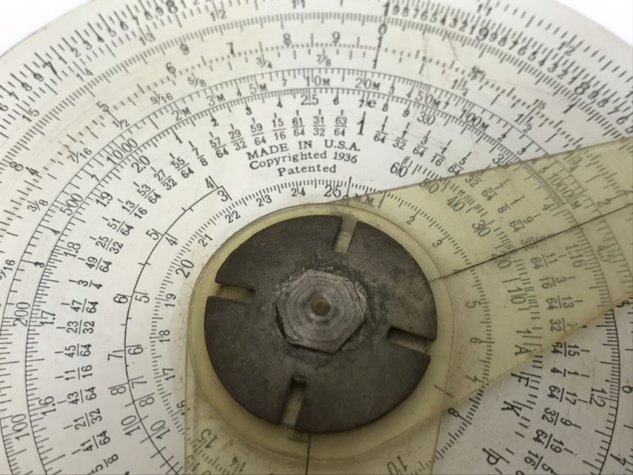 Collection Of Vintage Slide Rules And Manuals Keuffel & Esser From Kenneth S. Deffeyes Calculator Exhibit [Photo 3]