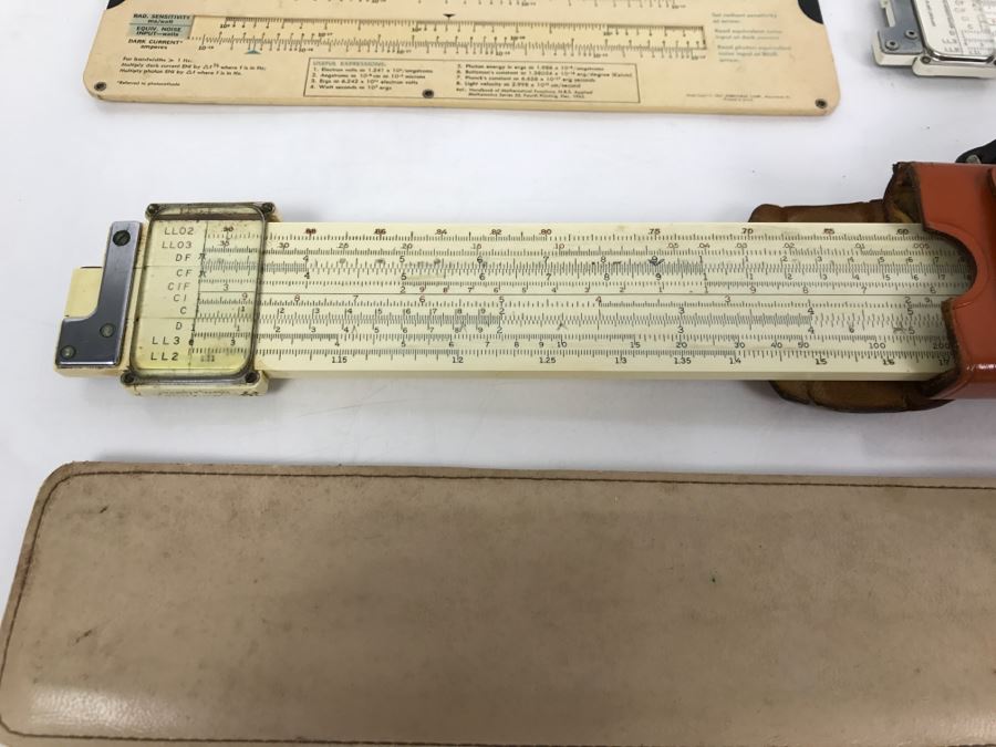 Collection Of Vintage Slide Rules And Manuals Keuffel & Esser From Kenneth S. Deffeyes Calculator Exhibit [Photo 10]