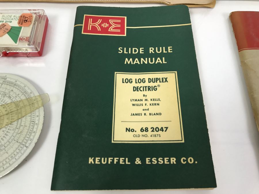 Collection Of Vintage Slide Rules And Manuals Keuffel & Esser From Kenneth S. Deffeyes Calculator Exhibit [Photo 5]