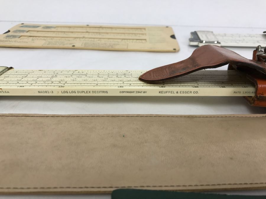 Collection Of Vintage Slide Rules And Manuals Keuffel & Esser From Kenneth S. Deffeyes Calculator Exhibit [Photo 12]