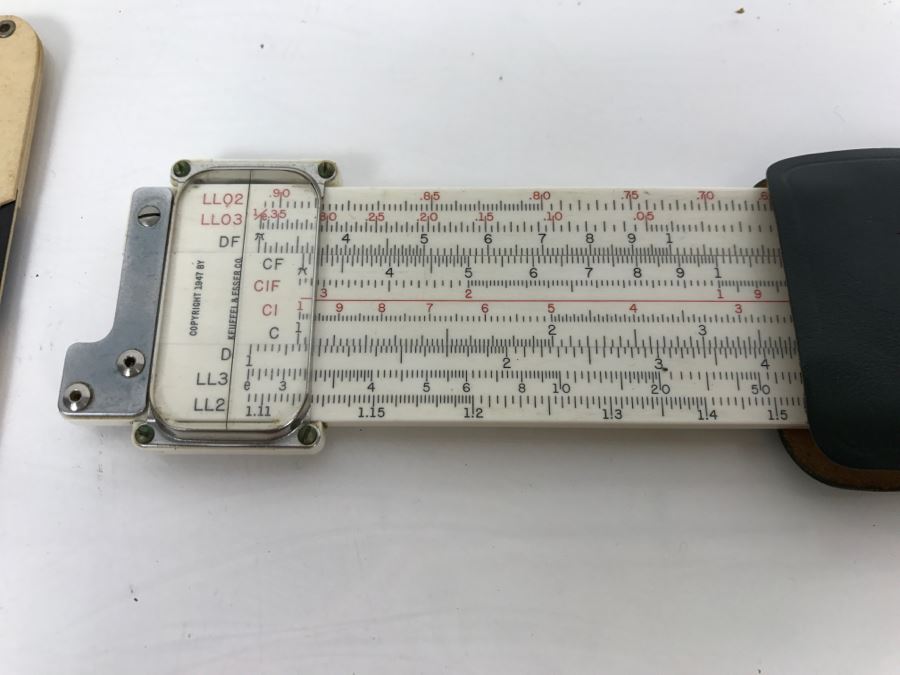 Collection Of Vintage Slide Rules And Manuals Keuffel & Esser From Kenneth S. Deffeyes Calculator Exhibit [Photo 17]