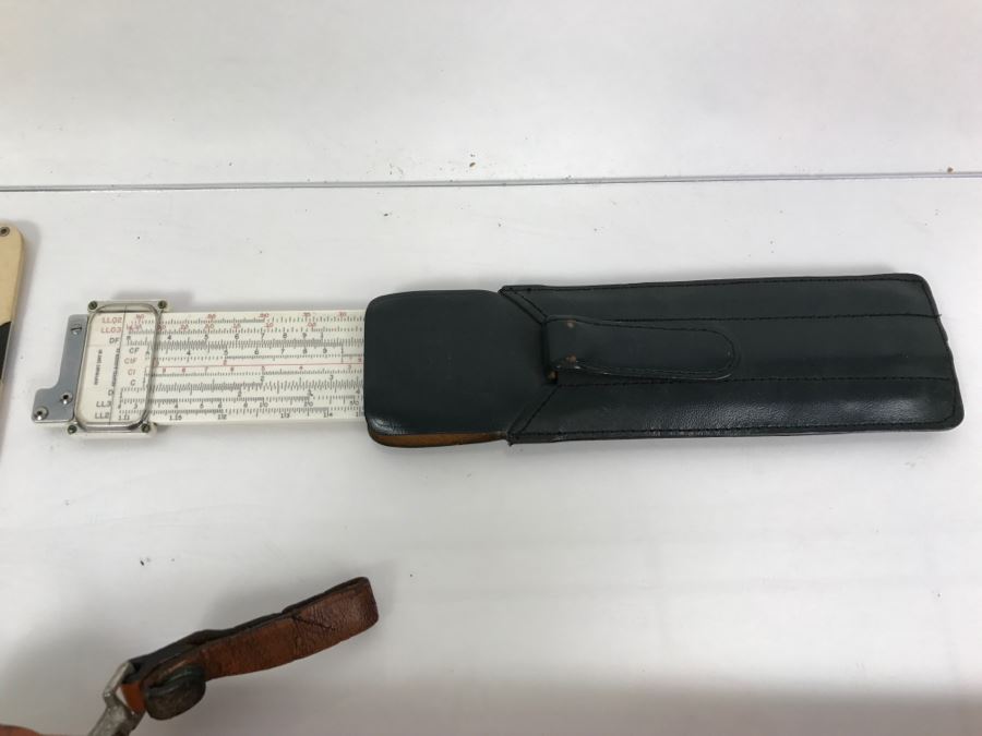 Collection Of Vintage Slide Rules And Manuals Keuffel & Esser From Kenneth S. Deffeyes Calculator Exhibit [Photo 15]