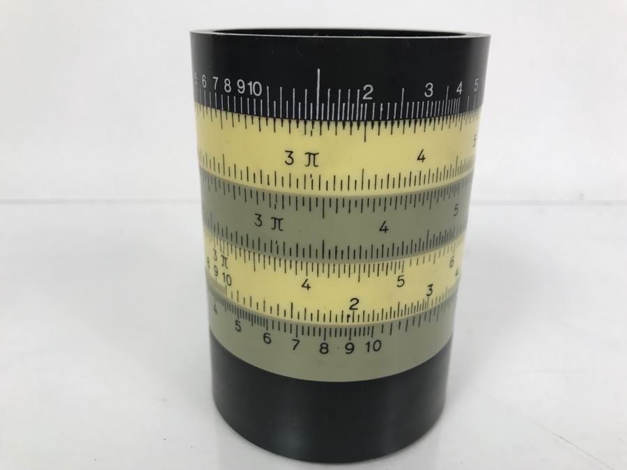 Vintage 1970 Ole Jorgensen Creative Workshop Universal Circle Slide Rule Made In Denmark From Kenneth S. Deffeyes Calculator Exhibit [Photo 4]