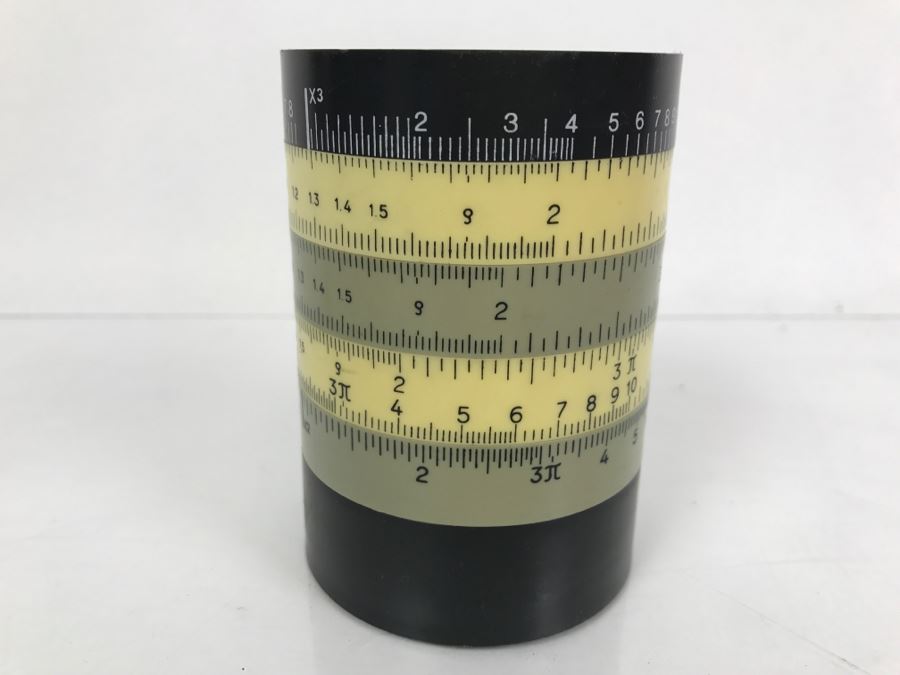 Vintage 1970 Ole Jorgensen Creative Workshop Universal Circle Slide Rule Made In Denmark From Kenneth S. Deffeyes Calculator Exhibit [Photo 2]