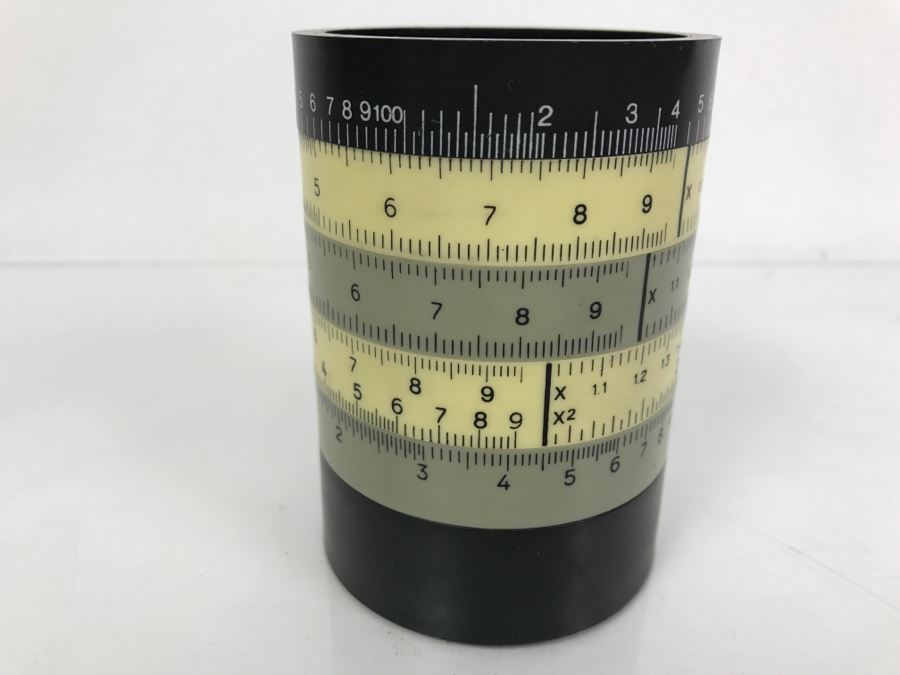 Vintage 1970 Ole Jorgensen Creative Workshop Universal Circle Slide Rule Made In Denmark From Kenneth S. Deffeyes Calculator Exhibit [Photo 5]