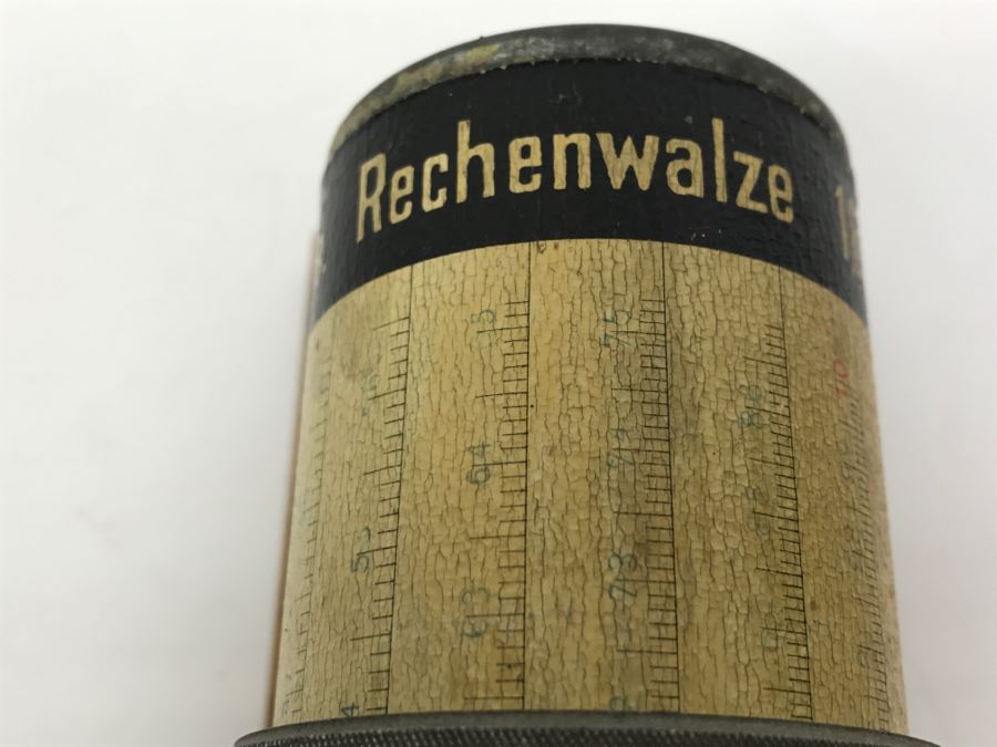 Vintage Albert Nestler 1.6m Cylindrical Rule Rechenwalze Lahr, Germany Circa 1930 [Photo 9]
