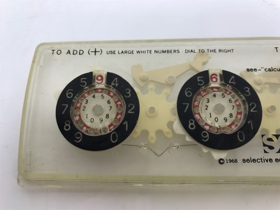 Rare Vintage 1968 See Mechanical Calculator Selective Educational Equipment Inc From Kenneth S. Deffeyes Calculator Exhibit [Photo 4]