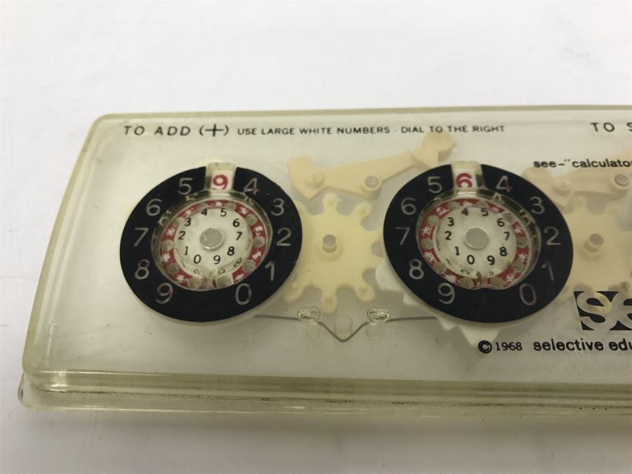 Rare Vintage 1968 See Mechanical Calculator Selective Educational Equipment Inc From Kenneth S. Deffeyes Calculator Exhibit [Photo 3]