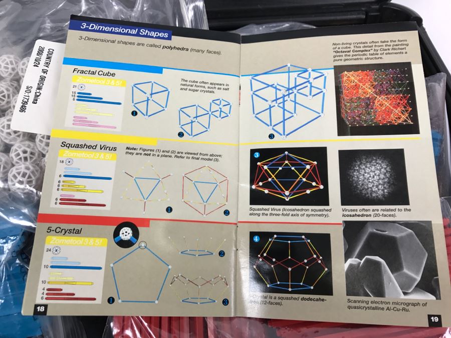 Zometool 2.0 Kit Strts And Nodes Construction Set With Manual [Photo 8]
