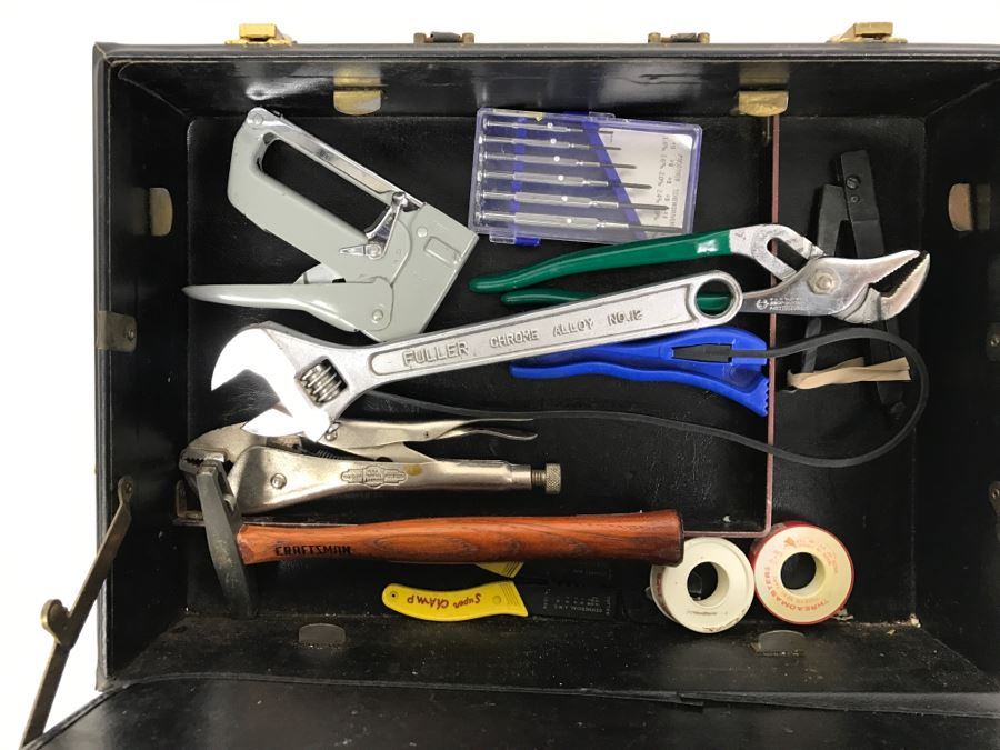 Jensen Tools And Alloys Tool Case Filled With Tools Including Screwdrives, Pliers, Wrenches - See All Photos To See Lower Compartment Tools - Kenneth S. Deffeyes Tools [Photo 24]
