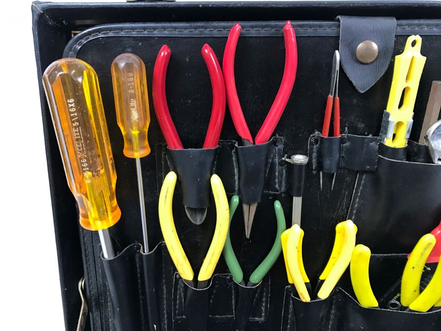 Jensen Tools And Alloys Tool Case Filled With Tools Including Screwdrives, Pliers, Wrenches - See All Photos To See Lower Compartment Tools - Kenneth S. Deffeyes Tools [Photo 5]