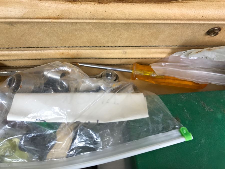 Briefcase Filled With Various Socket Sets Both Metric And U.S. Includes 2 Sets Of WIHA 39-Piece Security Bits-Collector Germany (Each Retails For $90) Shown In Front Of Briefcase - Kenneth S. Deffeyes Tools [Photo 20]