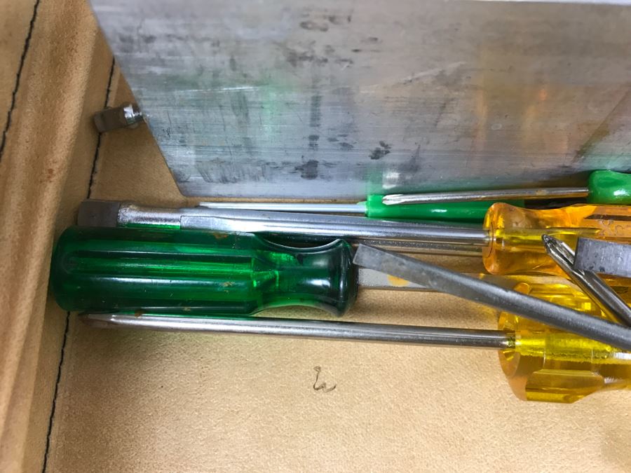 Briefcase Filled With Various Socket Sets Both Metric And U.S. Includes 2 Sets Of WIHA 39-Piece Security Bits-Collector Germany (Each Retails For $90) Shown In Front Of Briefcase - Kenneth S. Deffeyes Tools [Photo 13]