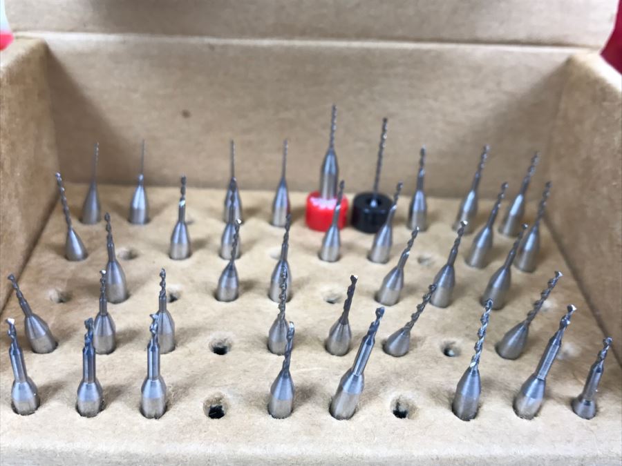 Briefcase Filled With Various Tools Including Small Drill Bits, Wrenches, Erem Swiss Made Cutters - See All Photos - Kenneth S. Deffeyes Tools [Photo 4]