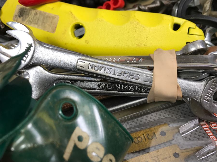 Briefcase Filled With Various Tools Including Small Drill Bits, Wrenches, Erem Swiss Made Cutters - See All Photos - Kenneth S. Deffeyes Tools [Photo 12]