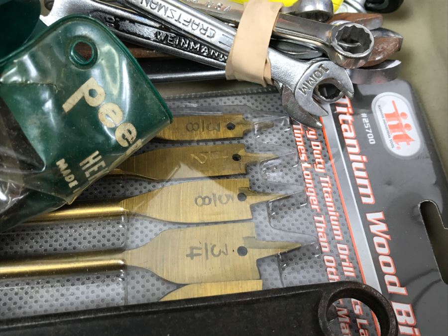 Briefcase Filled With Various Tools Including Small Drill Bits, Wrenches, Erem Swiss Made Cutters - See All Photos - Kenneth S. Deffeyes Tools [Photo 13]