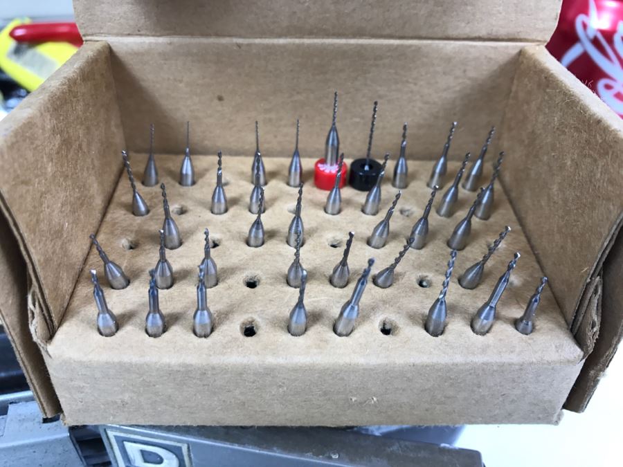 Briefcase Filled With Various Tools Including Small Drill Bits, Wrenches, Erem Swiss Made Cutters - See All Photos - Kenneth S. Deffeyes Tools [Photo 2]